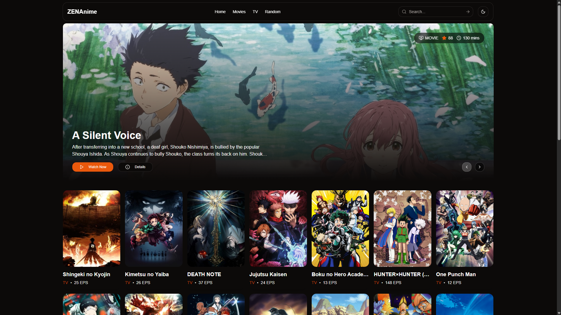 Zenanime - anime streaming site